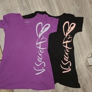Victoria's Secret Sleep Dresses Purple and Black